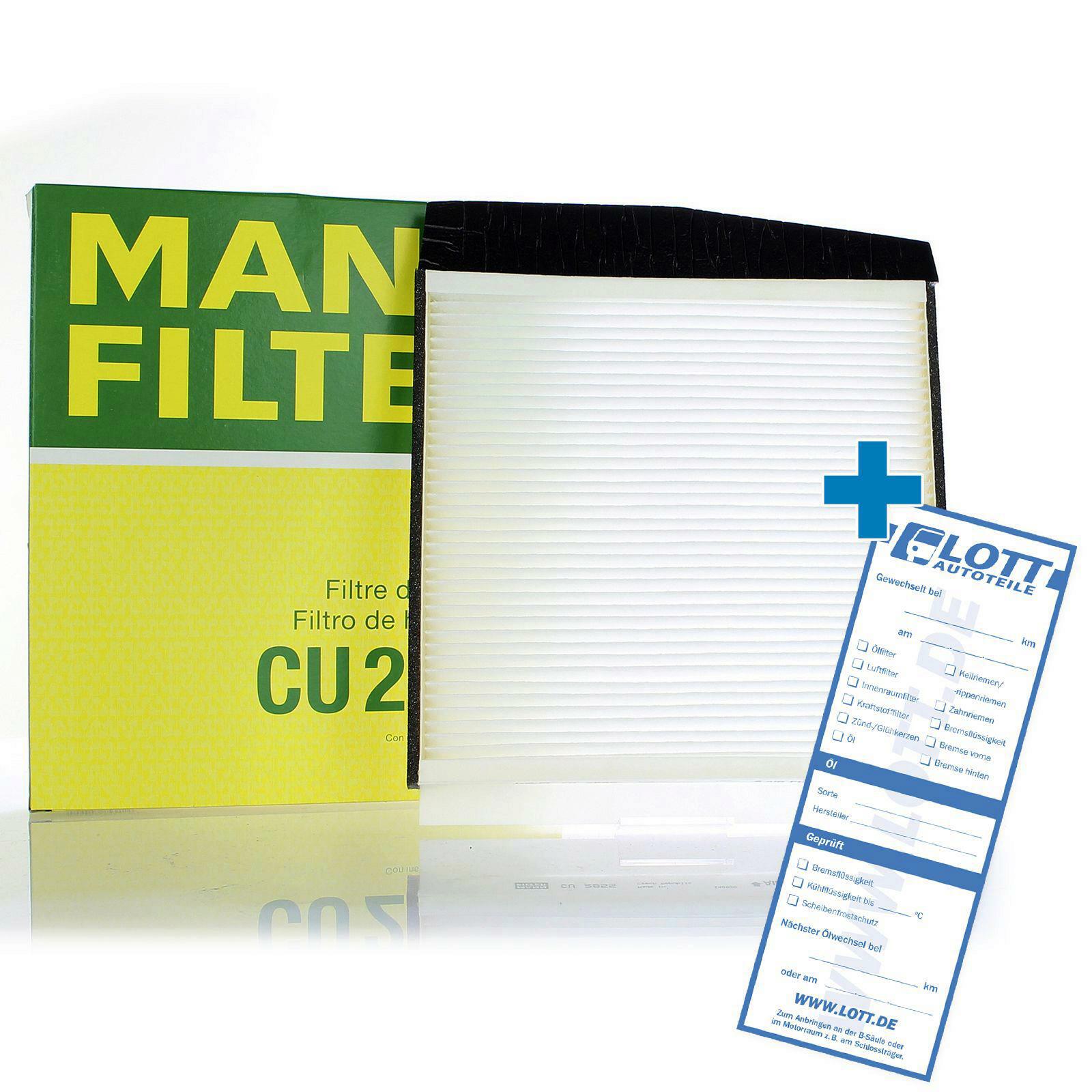Bild von MANN-FILTER CU 2855 Innenraumfilter Filter, Innenraumluft, Pollenfilter, Mikrofilter Partikelfilter 277 247 25 VOLVO: V70 2, XC90 I
