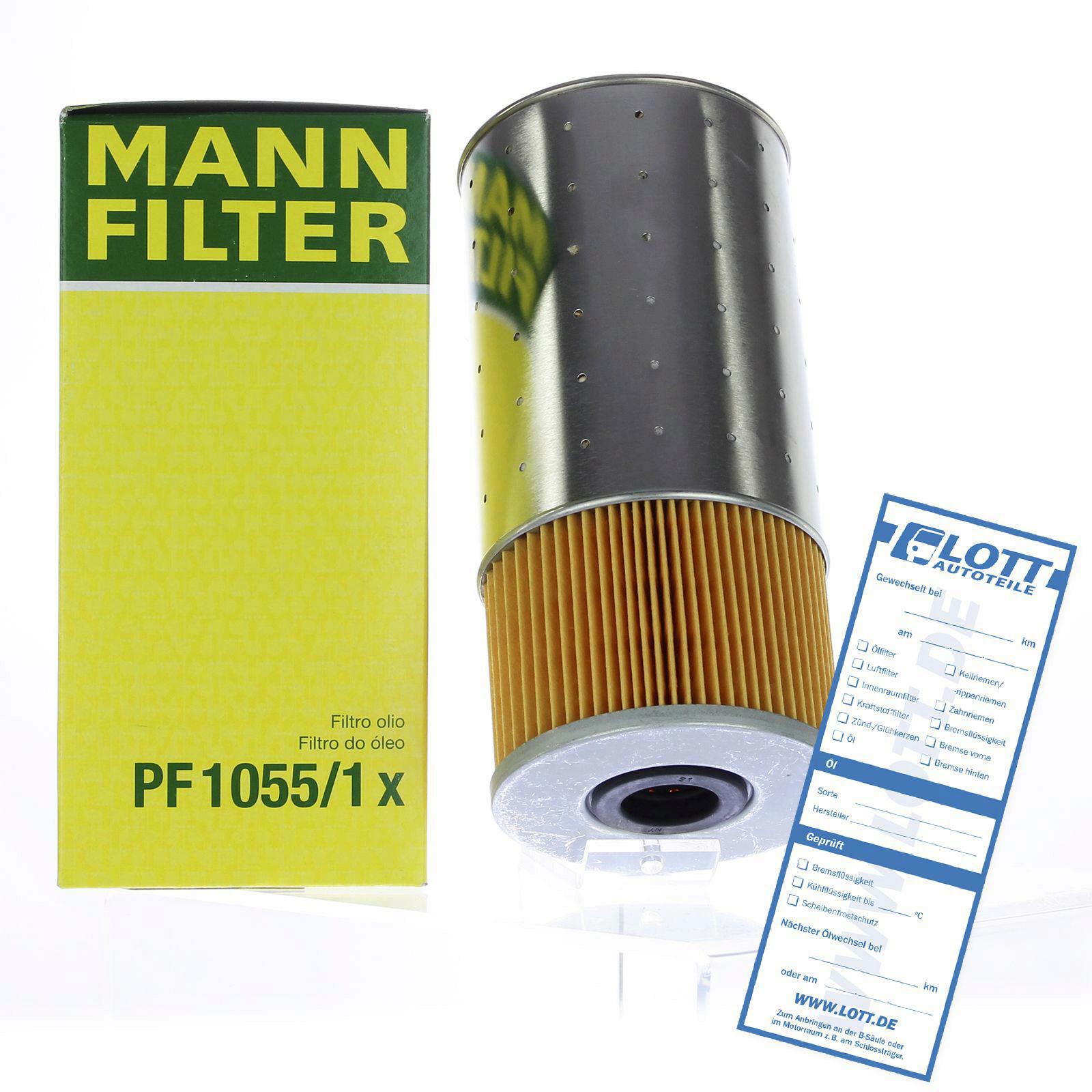 Bild von MANN-FILTER Ölfilter Filtereinsatz PF 1055/1 x Motorölfilter,Filter für Öl MERCEDES-BENZ,PUCH,Stufenheck (W123),G-Klasse SUV (W460),W123 Coupe (C123)