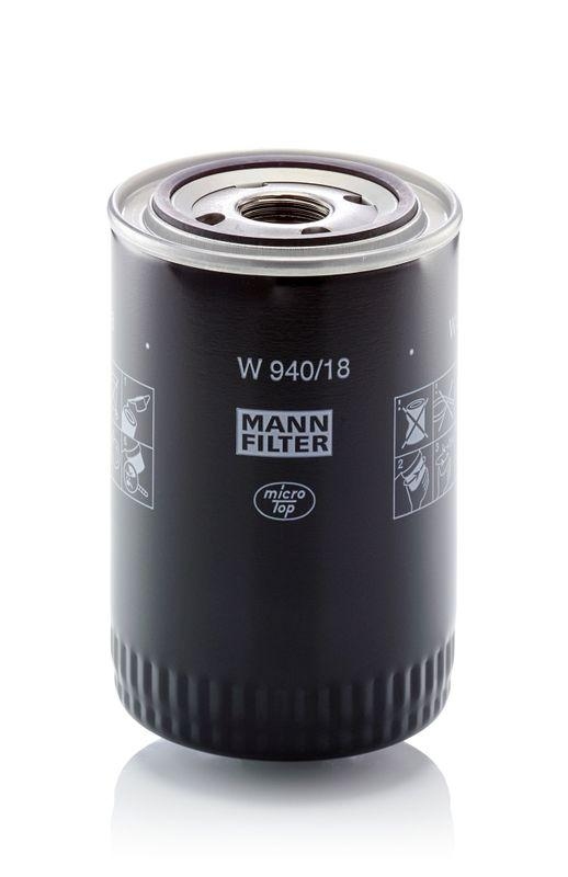Bild von MANN-FILTER Ölfilter Anschraubfilter W 940/18 Motorölfilter,Filter für Öl VW,IVECO,LAMBORGHINI,DELIVERY,MK,Urraco Coupe,9 - series,D-Series,M-Series