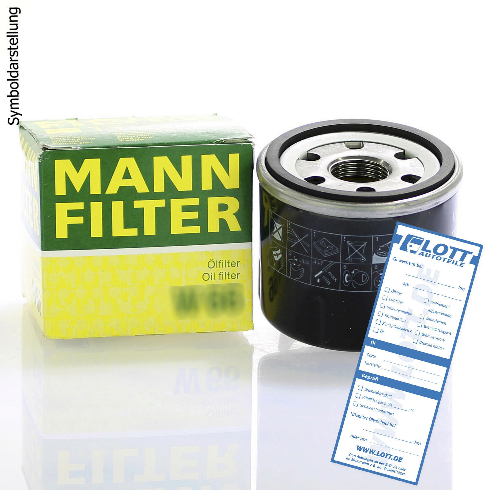 Bild von MANN-FILTER W 13 110 Ölfilter Motorölfilter, Filter für Öl M42x2 Anschraubfilter