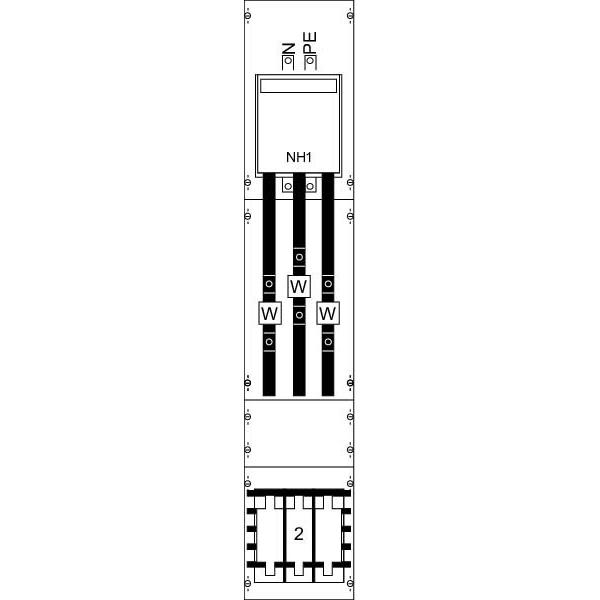 Bild von Striebel & John, Verteilerschrank Zubehör, STR KA4050 KA4050 Wandlerfeld kpl. H5/B1