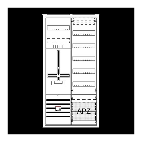 Bild von Striebel & John 2CPX054283R9999 DA27CBL Komplettschrank Unterputz, Aufputz, teilversenkt
