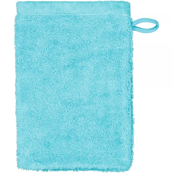 Bild von Cawö Handtücher Life Style Uni 7007 - Farbe: türkis - 430 - Waschhandschuh 16x22 cm