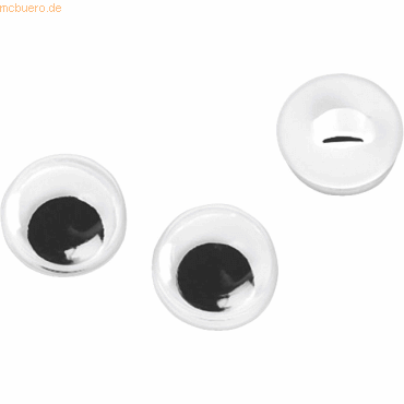 Bild von 5 x Knorr prandell Wackelaugen 8mm schwarz/weiß VE=20 Stück