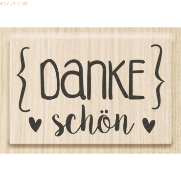 Bild von Heyda, Stempel, Motivstempel 'Danke schön' 4,6x2,9cm