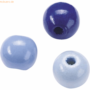 Bild von 5 x Knorr prandell Holzperlen 8mm VE=85 Stück blau