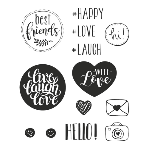 Bild von Knorr Prandell Transparente Stempel – Happy