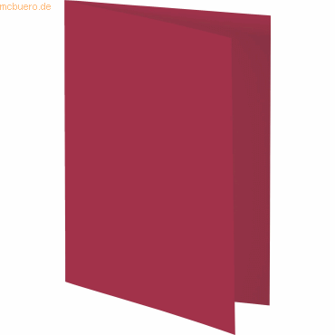 Bild von 50 x Heyda Doppelkarte B6 200g/qm rot