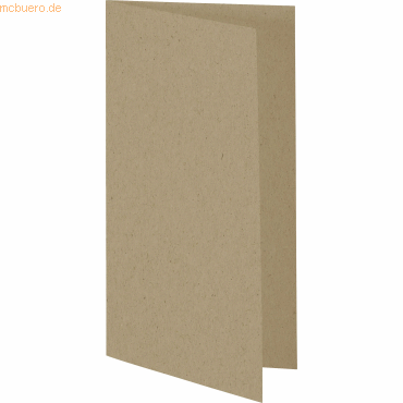 Bild von 50 x Heyda Doppelkarte DL 220g/qm RC natur