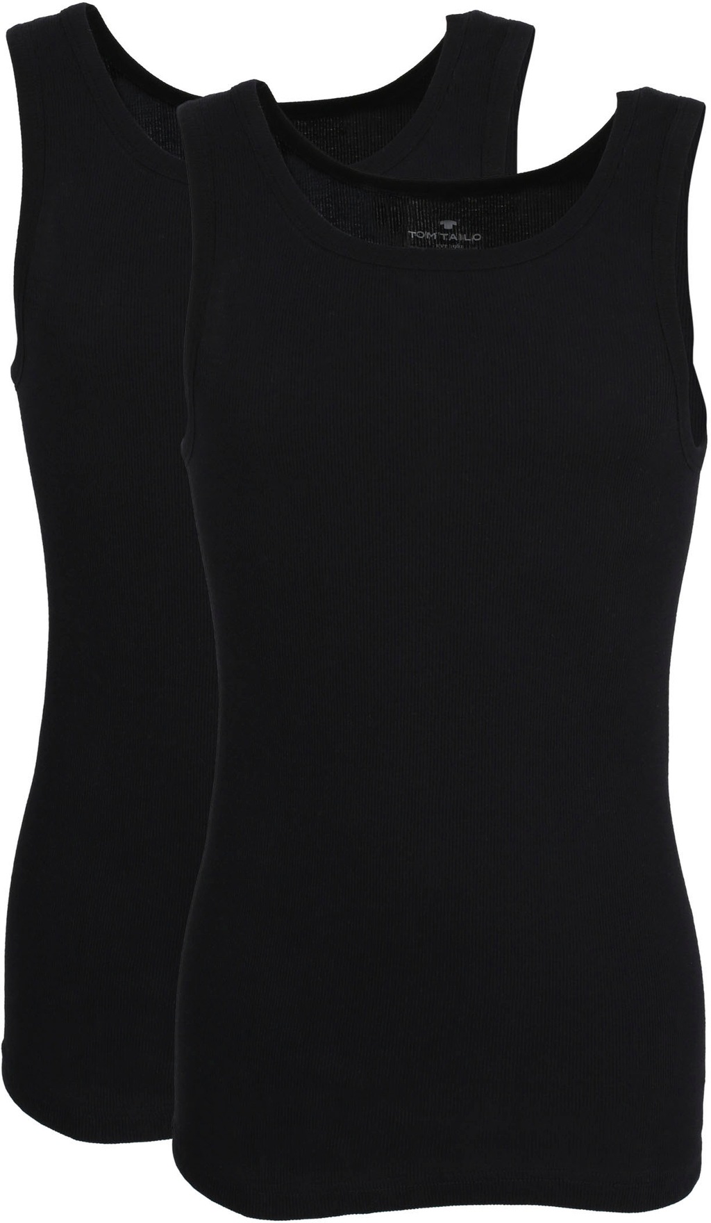 Bild von Tom Tailor Tanktop, 2er Pack Unterhemd, Garron S, Einfarbig für Herren - M