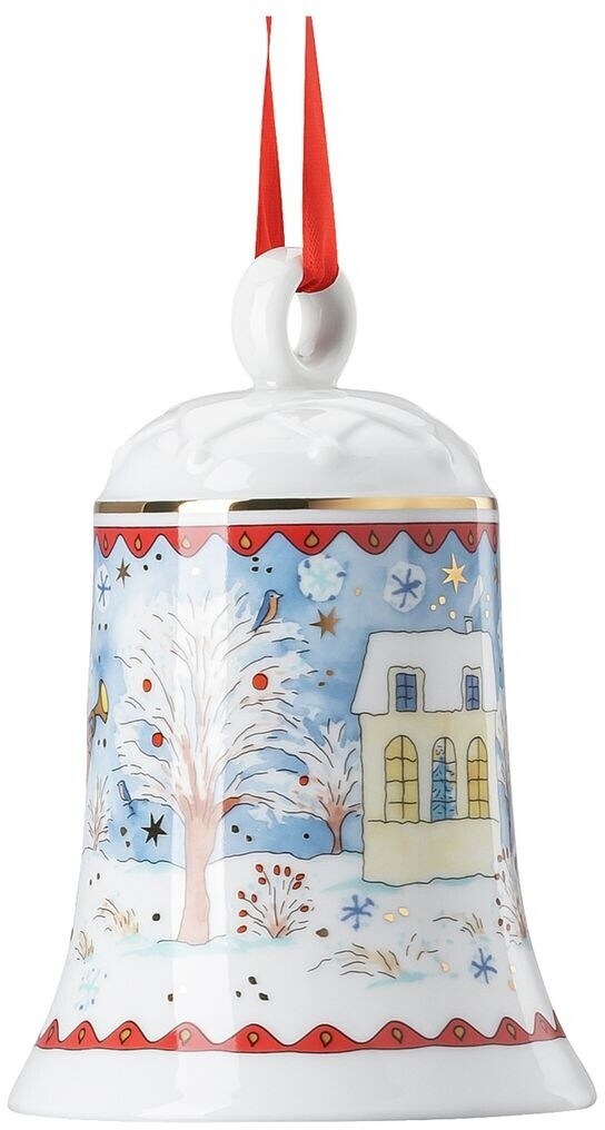 Bild von Hutschenreuther Baumbehang Sammelserie 2022 Porzellanglocke 12cm Weihnachtsa.