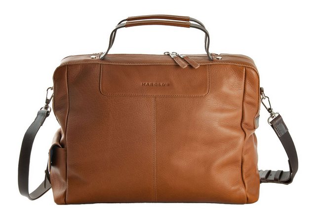 Bild von Harold's Country Travel Businesstasche mit Bügelöffnung cognac