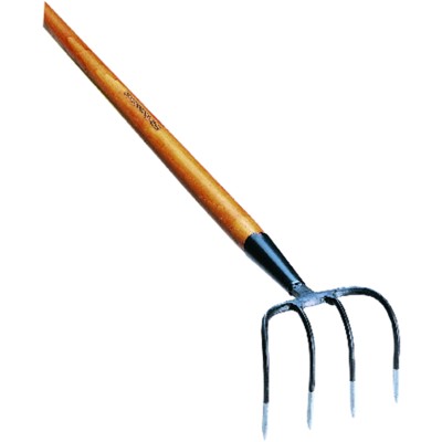 Bild von Magni, Spaten + Schaufel, SHW 54530 Rex Mulcher, 4 Rund-Zinken, mit Eschenstiel