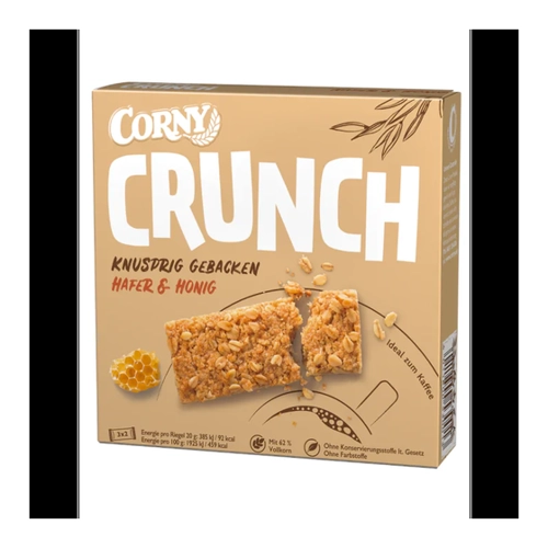 Bild von Corny Müsliriegel CRUNCH Hafer & Honig, 6x20g