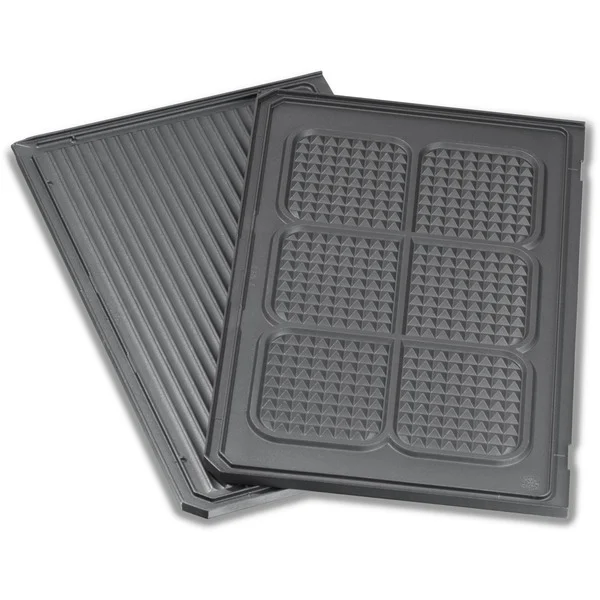 Bild von Grillplatte oben, geriffelt / Waffelmuster