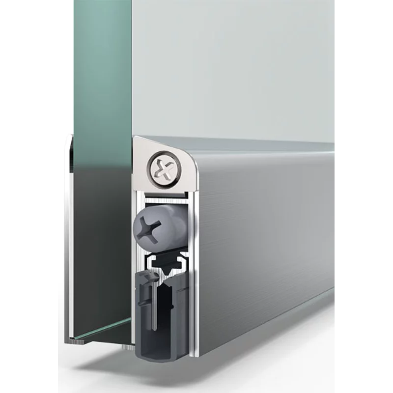 Bild von Schall-Ex GS-A 1-seitig; fÃ¼r GlasstÃ¤rken von 6-10 mm; silber mit ZubehÃ¶r; 11 mm Hub; 1-814-0958