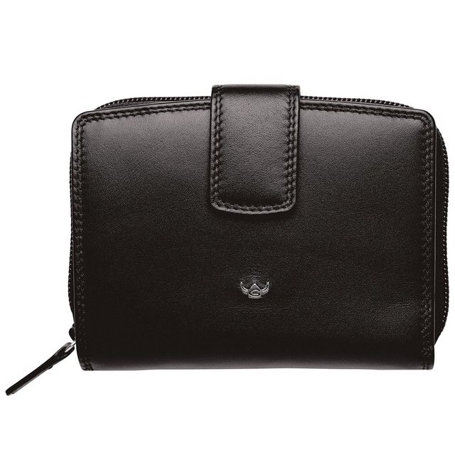 Bild von Golden Head Polo RFID Protect Kombischeintasche mit Riegel 143851-schwarz Damen
