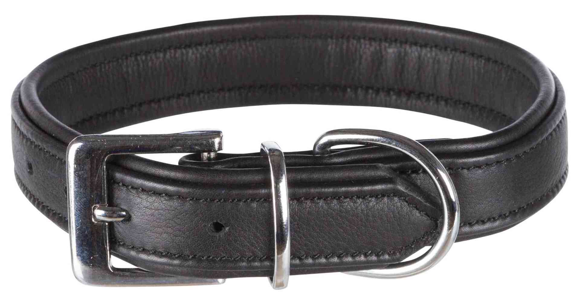 Bild von Trixie Active Comfort Halsband Echtleder (S, Hund), Halsband + Leine