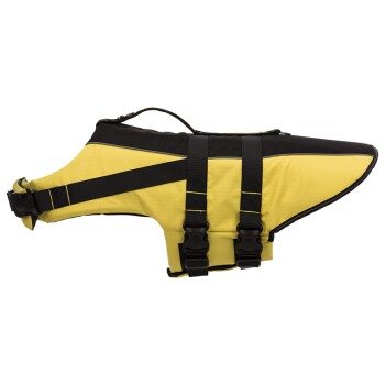 Bild von TRIXIE Hunde-Schwimmweste L: 55 cm (bis 36 kg) neon-gelb – schnell trocknende Rettungsweste Hund mit Rettungsgriff für mehr Sicherheit bei Wasseraktivitäten wie Bootsausflüge & SUB - 30128