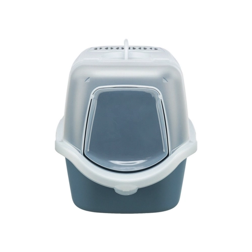Bild von Trixie Katzentoilette Vico Open Top, mit Haube blaugrau/weiß, Katzentoilette Vico Open Top mit Haube, TRIXIE Katzentoilette Katzentoilette Vico Open Top blau/weiß, Trixie Katzentoilette Vico Open Top, mit Haube (grau), TRIXIE Vico Open Top Katzenklappe, 40 x 40 x 56 cm, blaugrau/weiß, aktivkohlefilter, einfache Reinigung, TRIXIE Vico OpenTop Katzentoilette blaugrau/weiß, TRIXIE Katzentoilette Trixie Katzentoilette Vico Easy Clean Farbe: blaugrau/weiß, Trixie Katzentoilette Vico Open Top, mit Haube