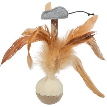 Bild von Trixie 45730 Steh-auf-Federball mit Maus, Plüsch, 15 cm