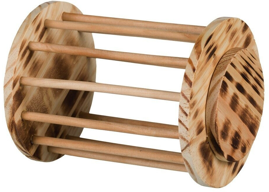 Bild von TRIXIE Futterspender Trixie Heuraufe Rolle aus geflammtem Holz