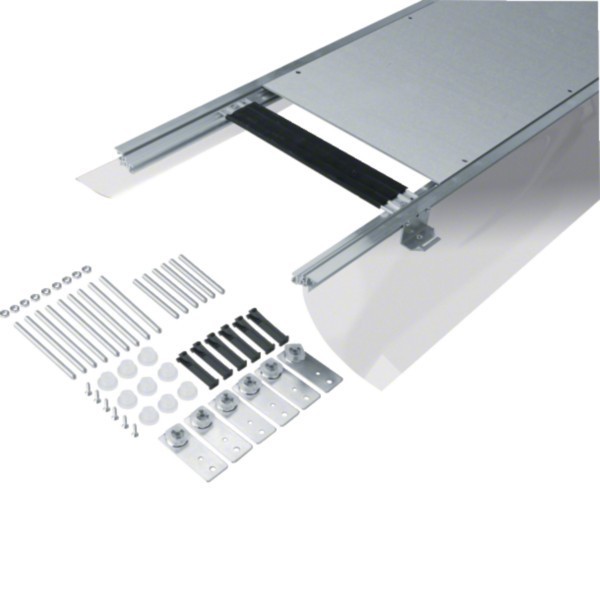 Bild von Hager TEH BKF400105 Bodenkanal m Folie 400 105-150 trocken 2,4m, Elektronikzubehör + Gehäuse, Silber