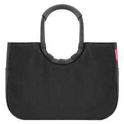 Bild von reisenthel Einkaufstasche loopshopper - schwarz (schwarzer Rahmen - Größe L)