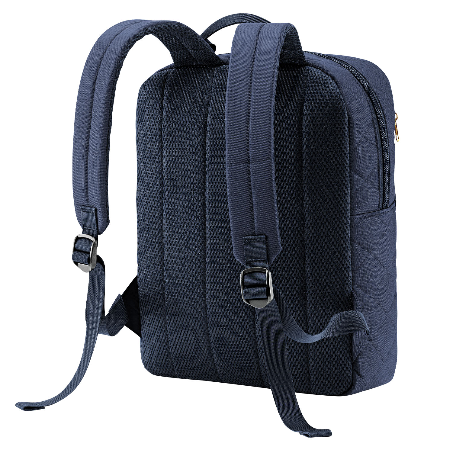 Bild von reisenthel classic backpack M rhombus midnight gold - durchdachter Rucksack, modernes Design mit Netzrücken - rechteckiger Boden für Stabilität gold