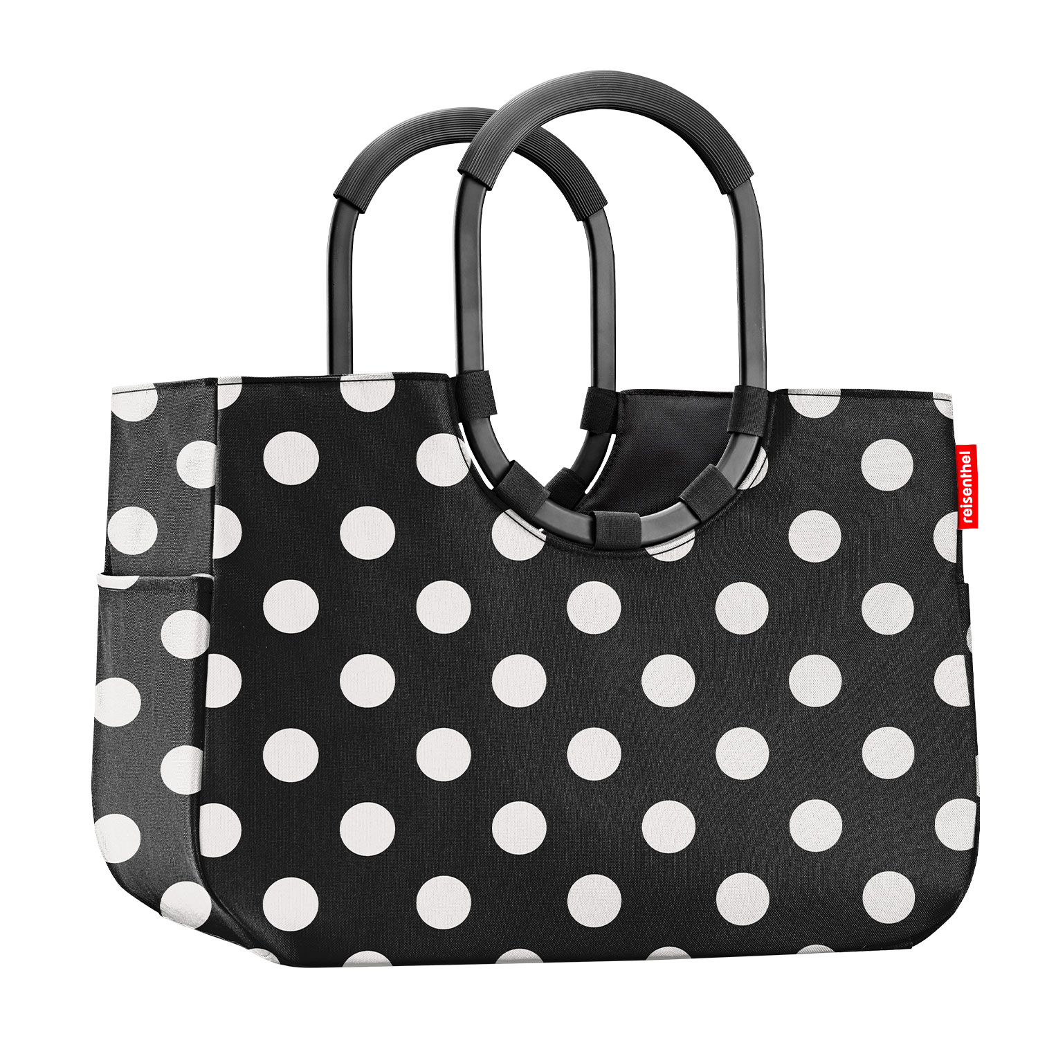 Bild von REISENTHEL® Einkaufsshopper LOOPSHOPPER L, Schwarz, Weiß, Polyester, 25 l, Aluminium, Wasserabweisend