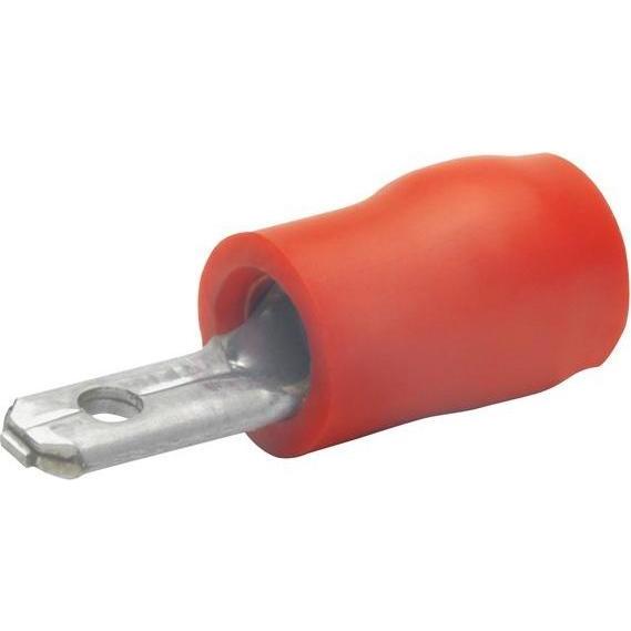 Bild von Klauke 820/1B 8201B Flachstecker Steckbreite: 2.80mm Steckdicke: 0.80mm Teilisoliert Rot 1 Stück