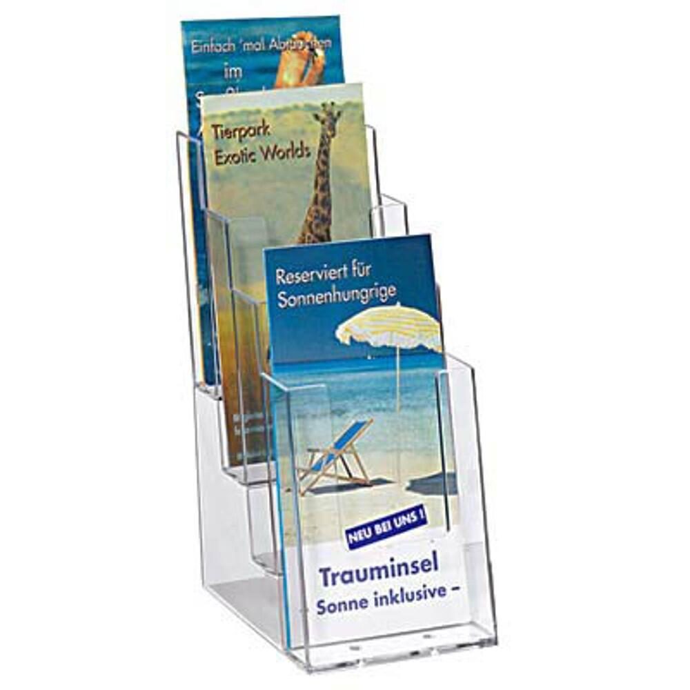 Bild von helit the helpdesk Prospektständer DL 11,5 (B) x 15 (T) x 25,5 (H) cm Transparent