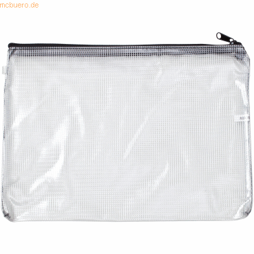 Bild von Rumold, Mappe, Mesh-bag B5 Netzgewebe Reissverschluss transparent/schwarz (B5+)