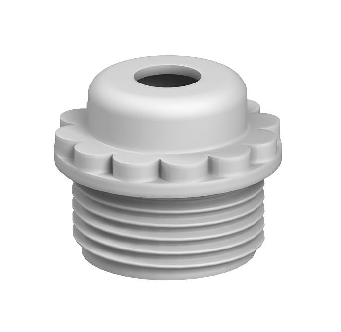 Bild von OBO Bettermann 90 M20 OF Stufennippel Polyethylen Lichtgrau 100St.
