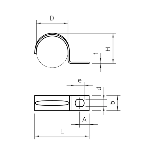Bild von OBO Bettermann Vertr Befestigungsschelle galv.vz 604 25 G - 1003259