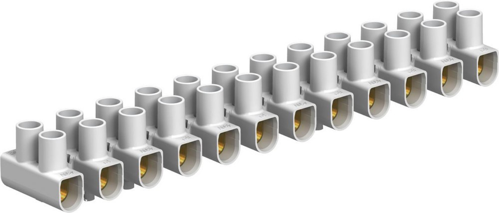 Bild von obo-bettermann System conex. IJF. Steckdosenleiste 74/CE secciónador/secciónable 6 mm2 Polypropylen weiß