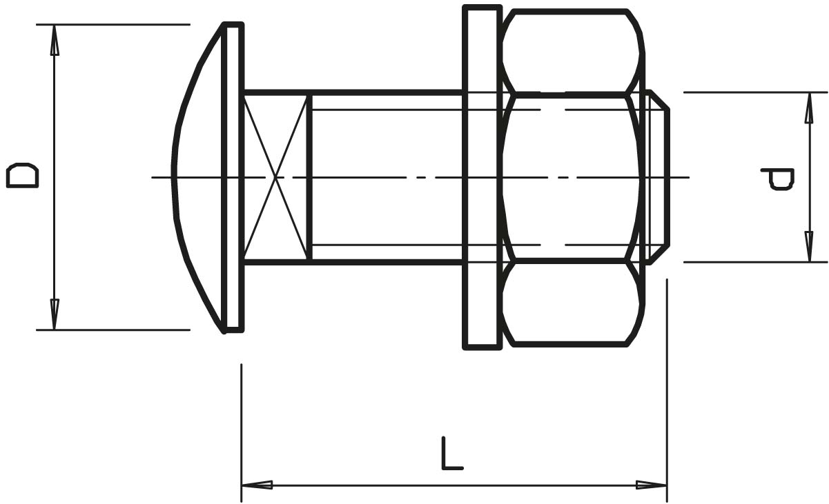 Bild von OBO Bettermann FRS 10X20 F 6407471 Flachrundschraube 10mm 20mm Stahl feuerverzinkt 50St.