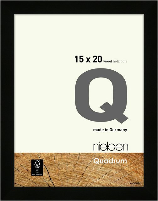 Bild von Nielsen Holzrahmen 6517001 Quadrum 15x20cm schwarz