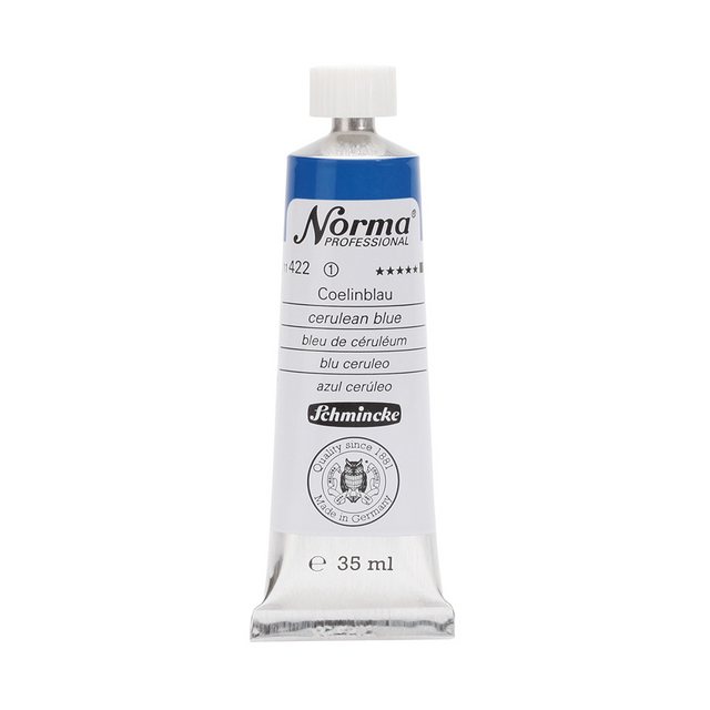 Bild von Schmincke – Norma® Professional - feinste Künstler-Ölfarben, Coelinblau - 35 ml