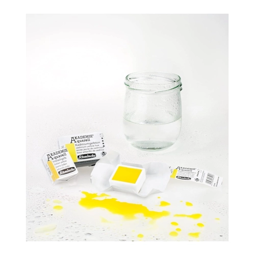 Bild von Schmincke Akademie Aquarell Metallkasten mit 12 Aquarellfarben
