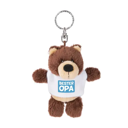 Bild von NICI 44706 Schlüsselanhänger Bär mit T-Shirt Bester Opa 10cm, braun