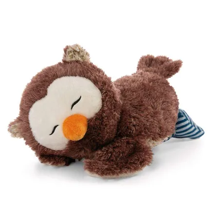 Bild von NICI Liegendes Kuscheltier Eule Oscar 25cm – Eule Plüschtier für Mädchen, Jungen & Babys – Flauschige Stofftier Eule zum Kuscheln, Spielen & Schlafen – Gemütliches Schmusetier