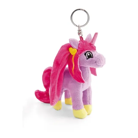 Bild von NICI Schlüsselanhänger Lissy Pony Einhorn Mandy 10cm lila - Plüsch-Begleiter Kuscheltieranhänger mit Schlüsselring für Schlüsselband, Schlüsselbund & Schlüsselhalter