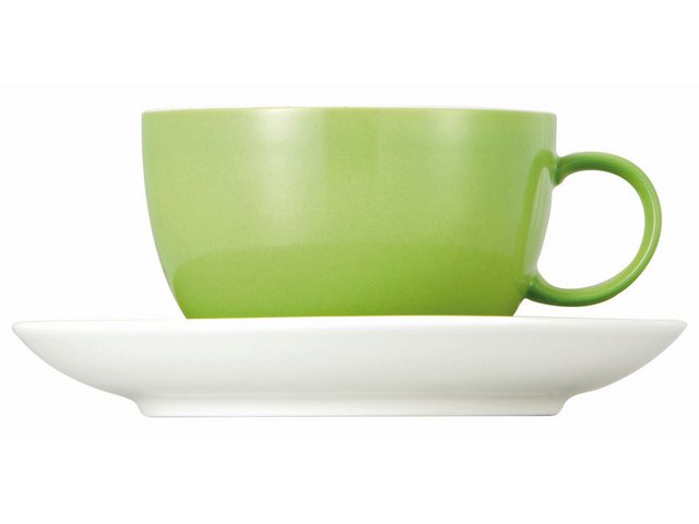 Bild von Thomas Porzellan Tasse Sunny Day Apple Green Tee-/Kombitasse 2tlg., Porzellan