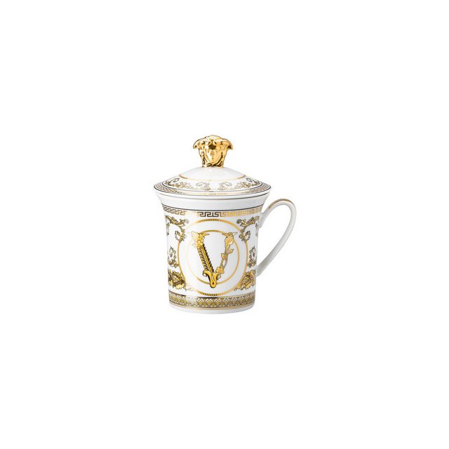 Bild von Rosenthal meets Versace Becher Versace Virtus Gala White Becher mit Deckel / 30 Years, Porzellan