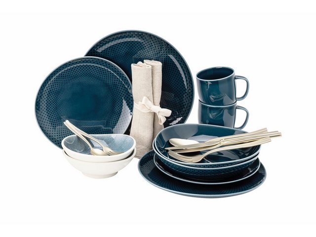 Bild von Rosenthal Tafelservice Junto Ocean Blue/Aquamarine Kombiset Becher 22tlg, Porzellan, Sets