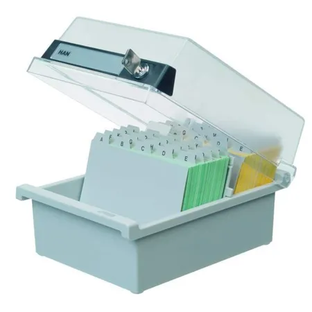 Bild von HAN SPECIAL EDITION 965-S-631 Karteikasten Lichtgrau max. Anzahl der Karten: 800 Karten DIN A5 quer
