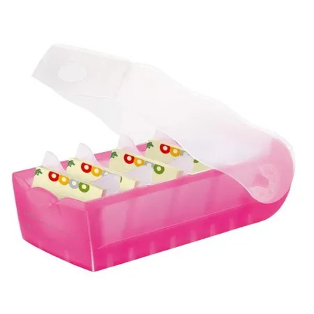 Bild von HAN Karteikarten HAN Lernkartei CROCO, A8 quer, pink-transluzent