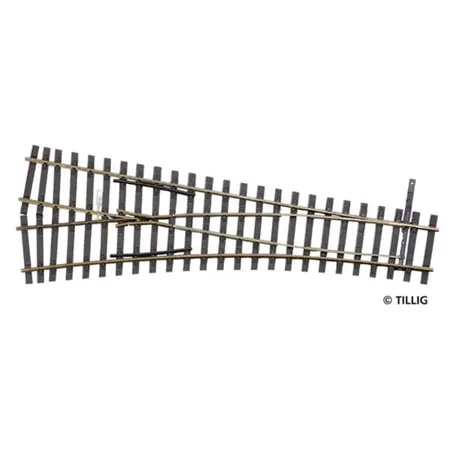 Bild von 85324 H0 Tillig Elite Gleis Weiche, Links 178 mm 15 ° 484 mm
