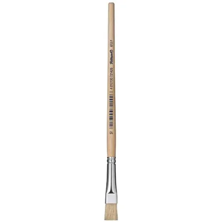 Bild von Pelikan Borstenpinsel 613 F, Gr. 2, unlackierter Holzstiel